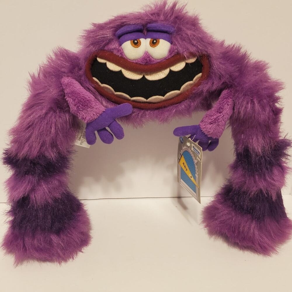 Disney Store Monster University Art Posable Stuffed Plush 12" x 14" NWT